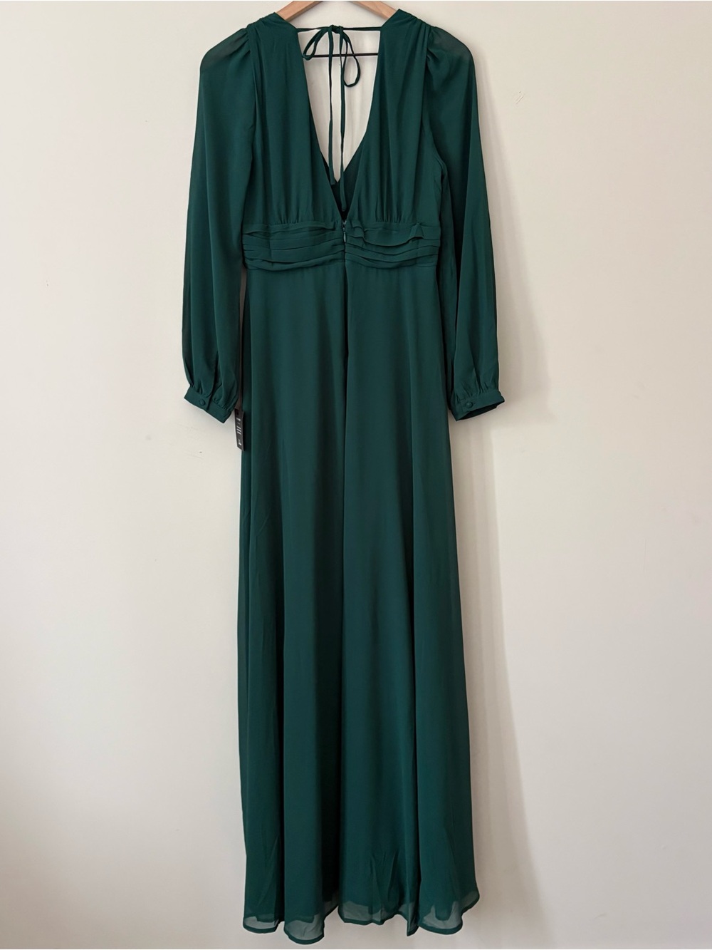 Lulus V-Neck Long Sleeve Maxi Dress - Picture 3 of 12